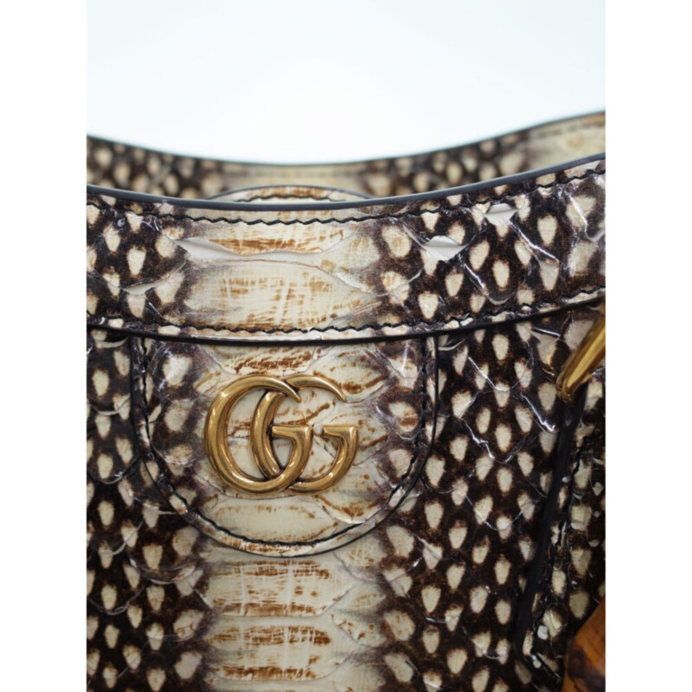 Gucci Bag Python Tote Bamboo - Picture 4 of 9
